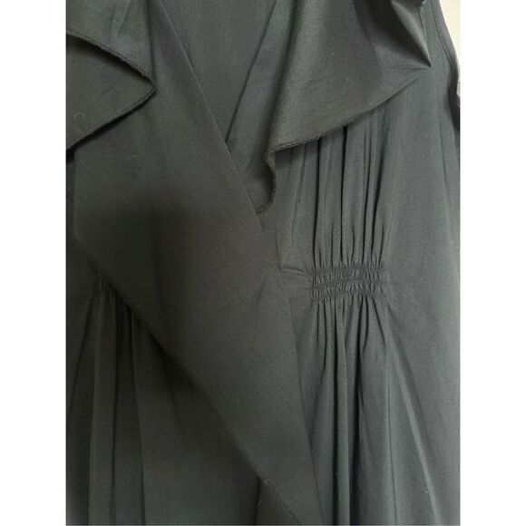 BCBGMAXAZRIA black v neck dress sz M - Picture 4 of 6